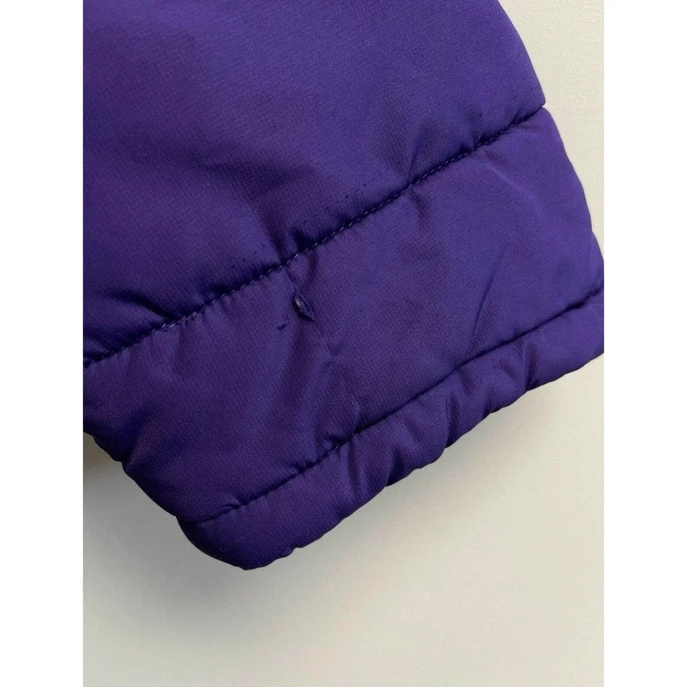 Under Armour‎ Girls Youth L/XL Puffer Jacket Purple/Grey Logo Back